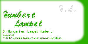 humbert lampel business card